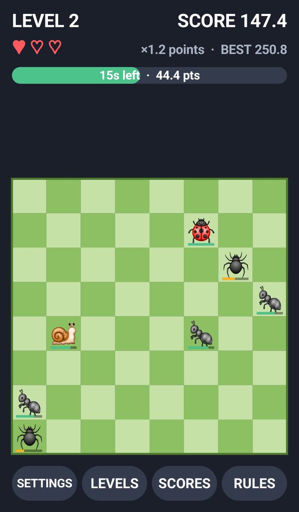 Smash ’Em Bugs board